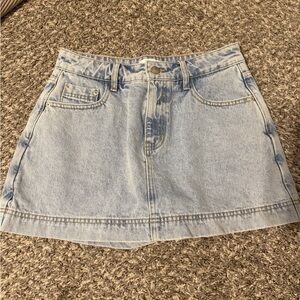 Princess Polly Light Blue Denim Mini Skirt